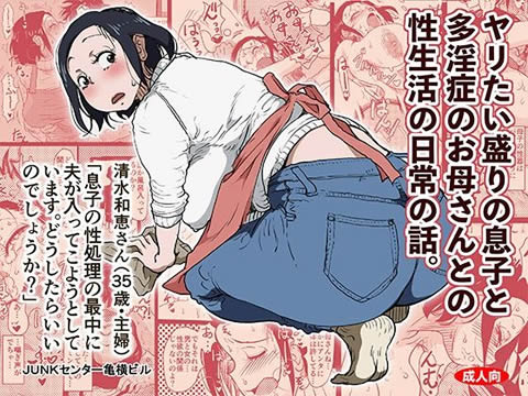 ヤリたい盛りの息子と多淫症のお母さんとの性生活の日常の話。