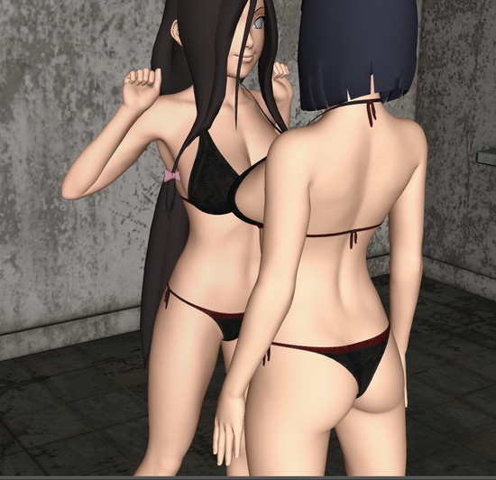 日向姉妹　乳比べ (6)