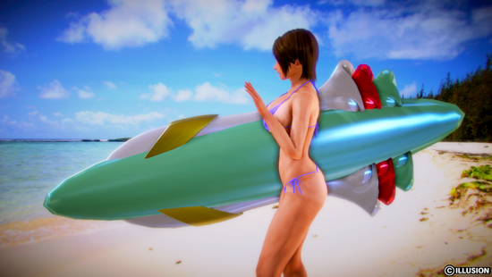 マイクロビキニ+サーフボード (4)