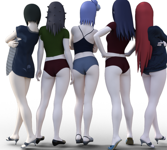 スカート5人3