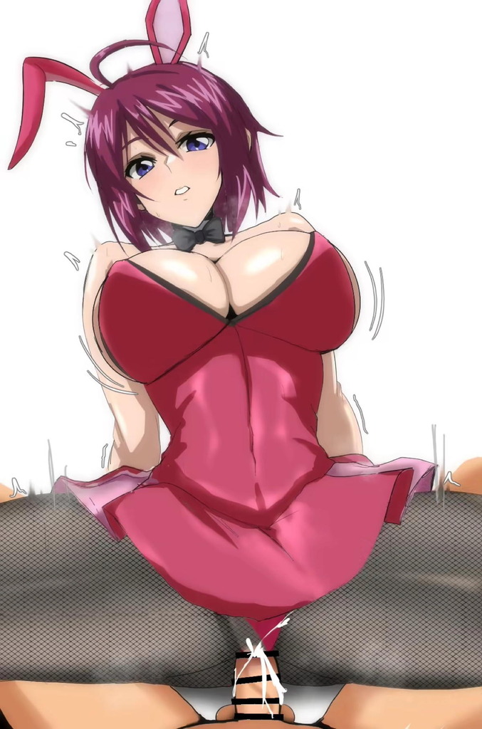 【ガンダム】バニーコスのルナマリアが騎乗位セックスで中出しされちゃう