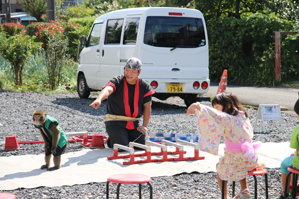 土師祭2014 猿回し