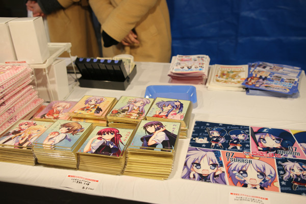 キャラアニブースのグッズ 鷲宮神社2015年初売り