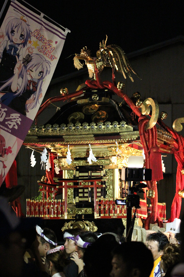 土師祭2014 のぼりと千貫神輿