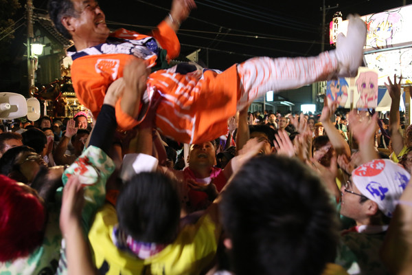 土師祭2014 胴上げ