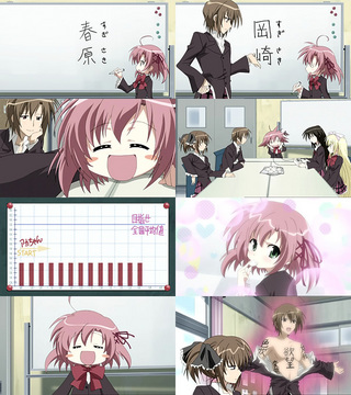 生徒会の一存1話 くりむの身長は142cm