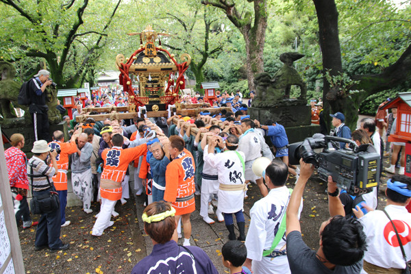土師祭2014 千貫神輿渡御開始