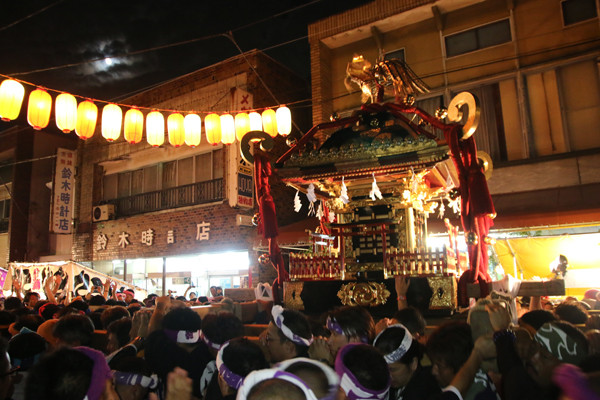 土師祭2014 月と千貫神輿
