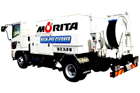 モリタエコノスの高圧洗浄車