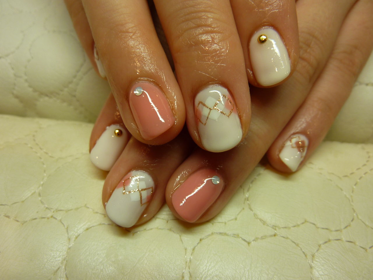 アーガイル柄 大泉学園のネイルサロン エスピィ Espy ネイル アイラッシュサロン