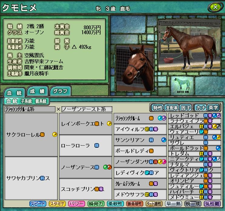 ｗｐ６ｐｕｋ ２００５年 ウイニングポスト 悠々馬主体験記