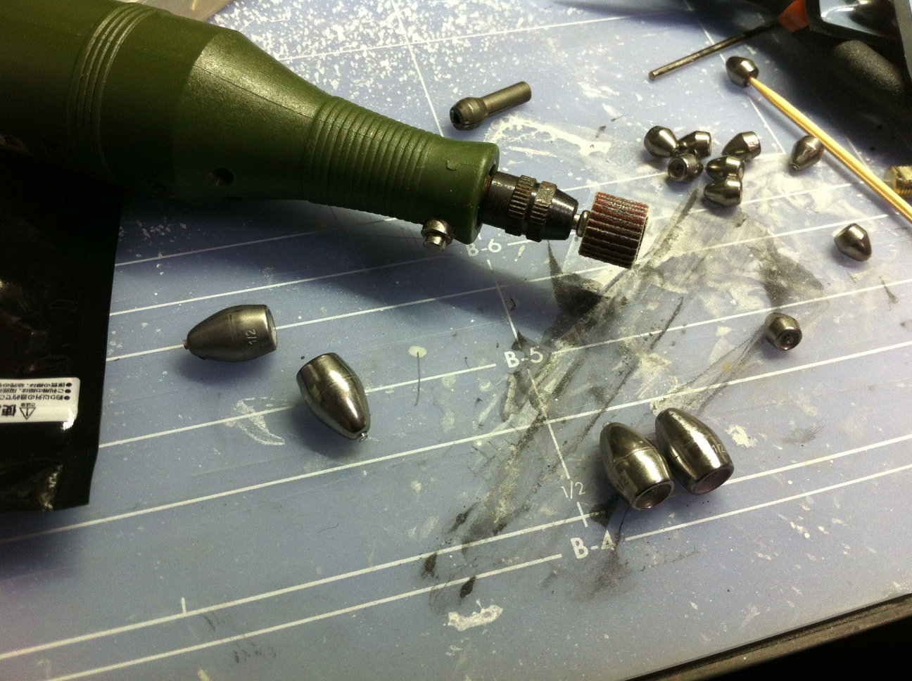 バレットシンカー塗装 Eternal Phantom