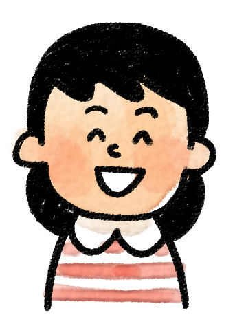 にっこりと笑う女の子