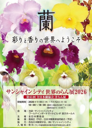 サンシャインシティ世界の蘭展2026へ①(2026年1月) : ユーフォルビア