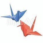 折り鶴イラスト