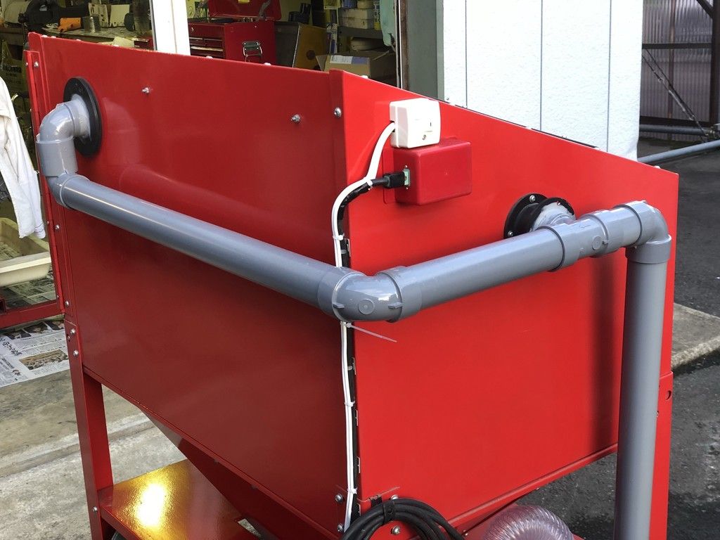 サンドブラストキャビネット改良 Euro Garage Diary