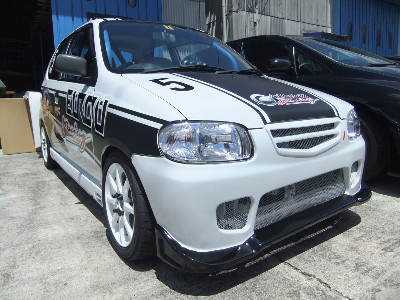 EUROU Racing HA23V アルト用 エアロパーツ フロントバンパー : EUROU 