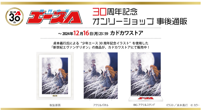 少年エース30周年 複製原画 新世紀エヴァンゲリオン 少年エース