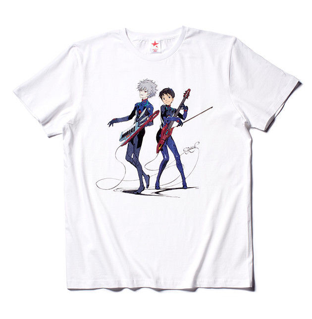 エヴァ　渚カヲル　碇シンジ　プラグスーツ　ロッキンスター　Tシャツ エヴァ 渚カヲル 碇シンジ プラグスーツ ロッキンスター Tシャツ
