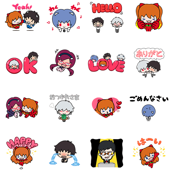 Evangelion Micro Macro Lineアニメーションスタンプが登場 第二発令所
