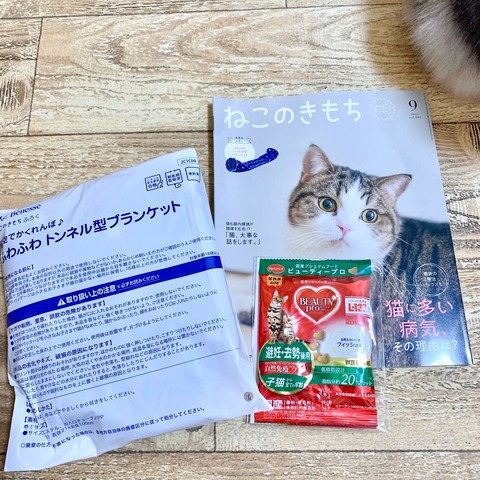ねこのきもち』ファイナルイヤー?9月号ふろく・ふわふわ トンネル型