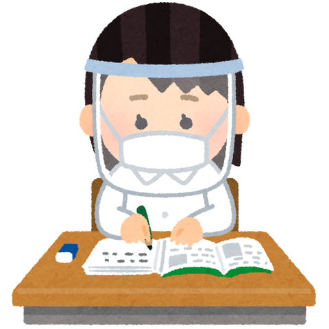 school_study_woman_faceshiled