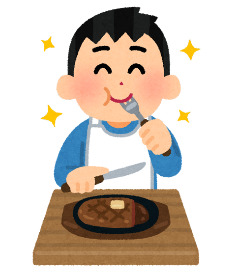 syokuji_steak_man