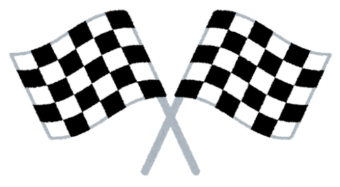 sports_racing_checkered_flag_cross