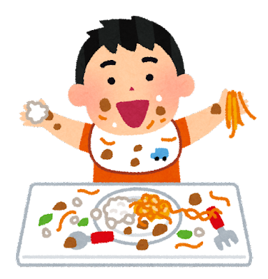 syokuji_baby_kitanai