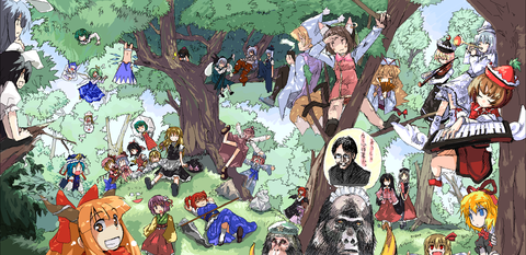 東方Projectのキャラクターの全員集合・一覧イラスト　50枚 34