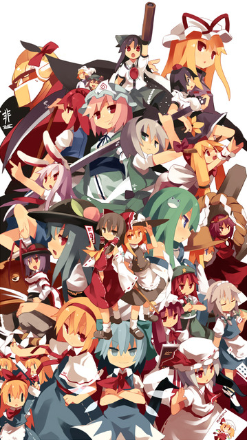 東方Projectのキャラクターの全員集合・一覧イラスト　50枚 31