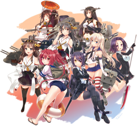 艦隊これくしょん　の全キャラ集合系イラスト　50枚 17