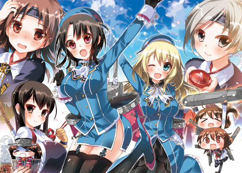 艦隊これくしょん　の全キャラ集合系イラスト　50枚 38