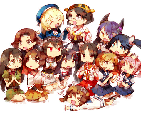 艦隊これくしょん　の全キャラ集合系イラスト　50枚 2
