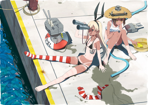 艦隊これくしょん　の水着イラスト　50枚 18