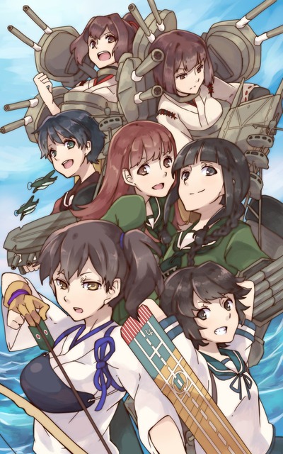 艦隊これくしょん　の全キャラ集合系イラスト　50枚 20