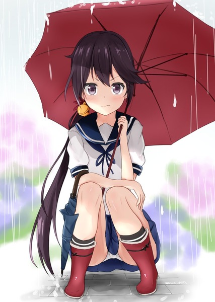 艦これ傘と雨-02