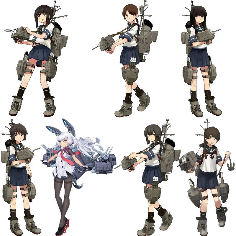 艦隊これくしょん 公式絵まとめ 駆逐艦 吹雪型 艦これ画像まとめブログ