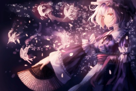 西行寺幽々子と蝶-18