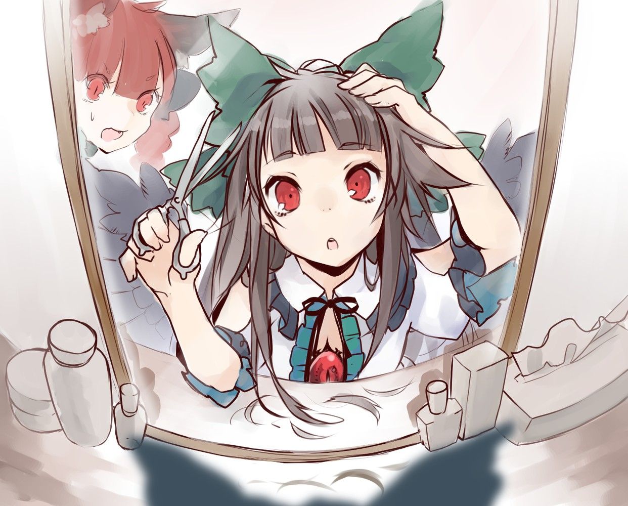 東方画像まとめブログ2 : 【11月30日は鏡の日】東方キャラと鏡の画像 その2 50枚