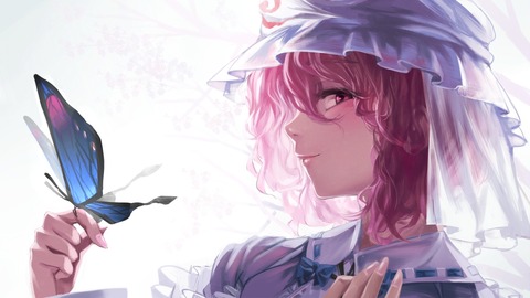 西行寺幽々子と蝶-02