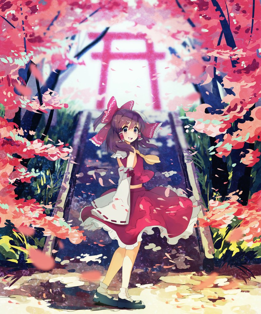 博麗霊夢と桜の画像 17 50枚 東方画像まとめブログ2 博麗霊夢と桜の画像 17 50枚 東方画像まとめブログ2