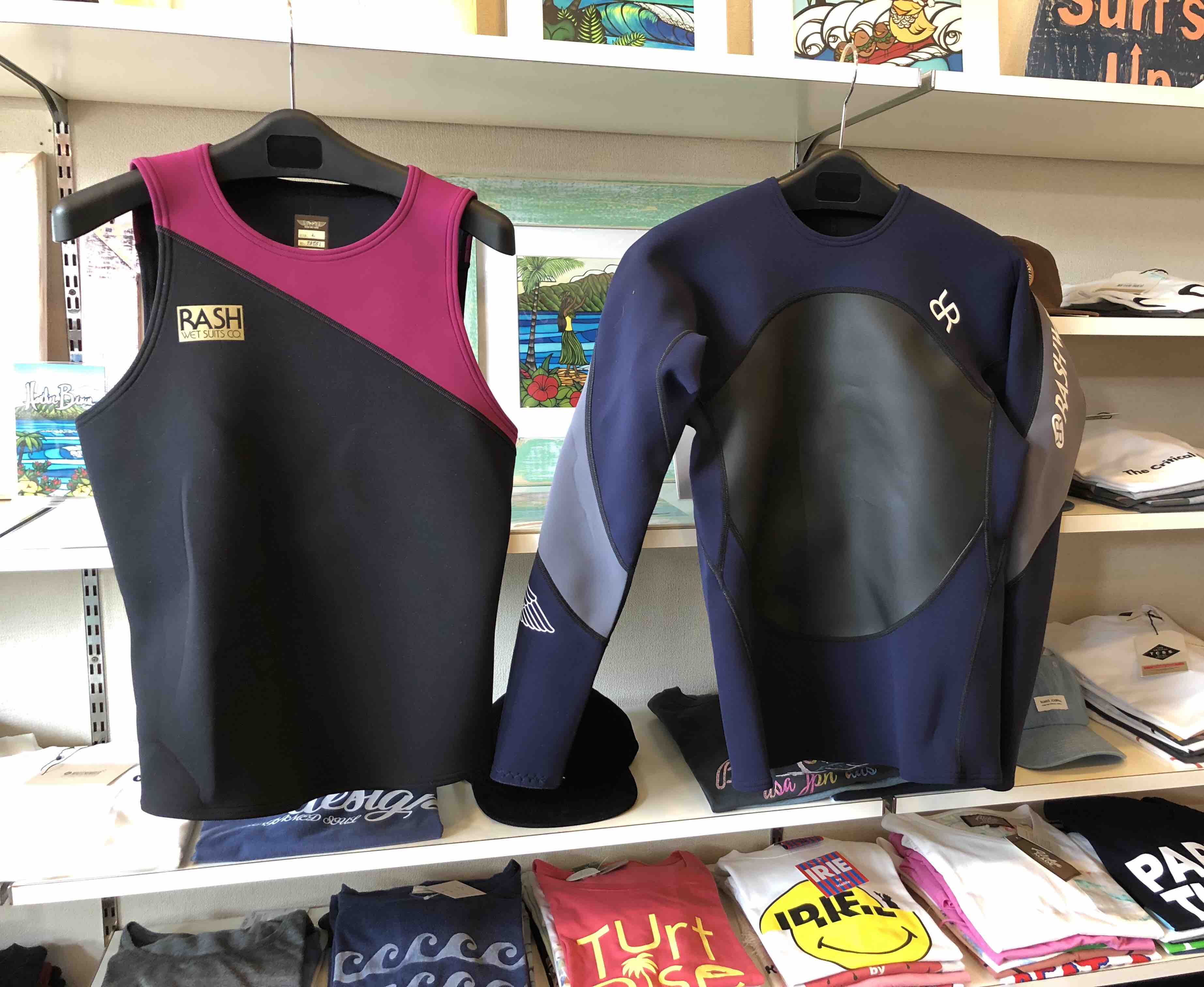 RASHウエットスーツのことならアルファサーフショップにお任せください