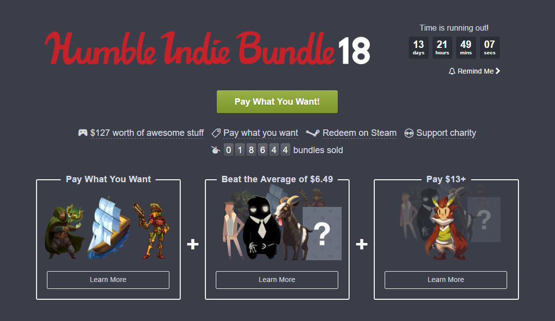 Humbleでindie Bundle 18 Pc Gamer リスト更新中 Humbleでindie Bundle 18 Pc Gamer リスト更新中