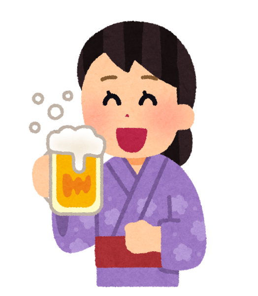 drink_beer_yukata_woman