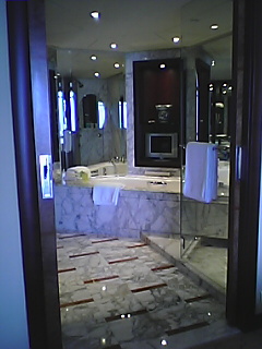 グランドハイアット上海のスイートのバスルーム ホテルの上級者特典とアップグレード情報 高級ホテル マニア