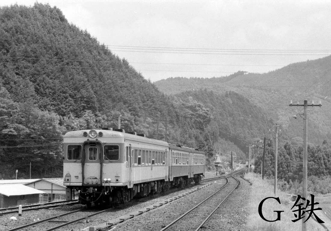 黒潮海道 荷坂峠を走るDF50 紀勢本線 大内山 1978年6月 : G鉄