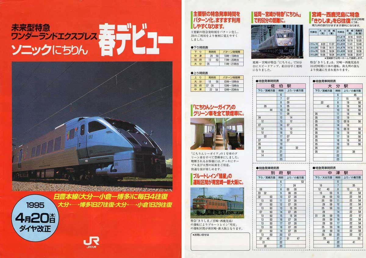 8系ソニックにちりん誕生 1994年8月 G鉄グラフィティ