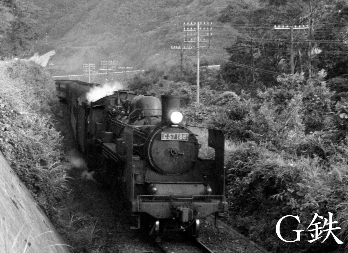 私が出会ったC57たち C57186 肥薩線 一勝地 1970年8月 : G鉄グラフィティ