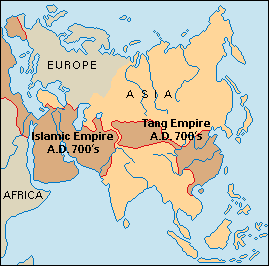 唐及びイスラム帝国 AD700